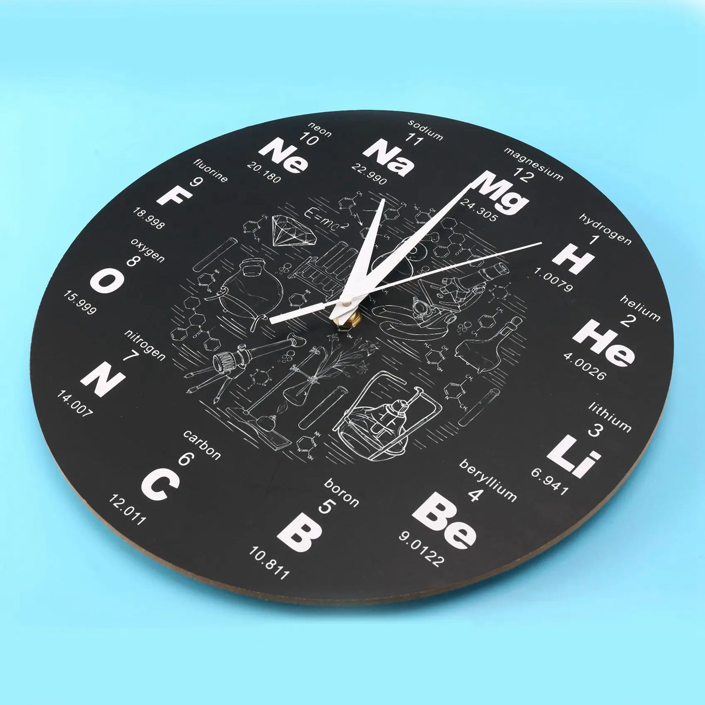 Periodic Table of Elements Wall Art Chemical Symbols Wall Clock Educational ElementaL Display Classroom Clock Teacher's Gift