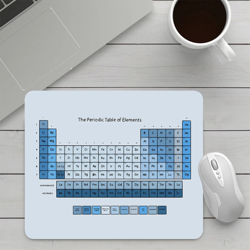 Periodic Table of the Elements Small Gaming Mouse Pad Computer Mousepad PC Gamer Mouse Mat Laptop Office Keyboard Mat Desk Pad