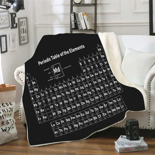 Periodic Table Double Layer Thickened  Sofa Office Throw