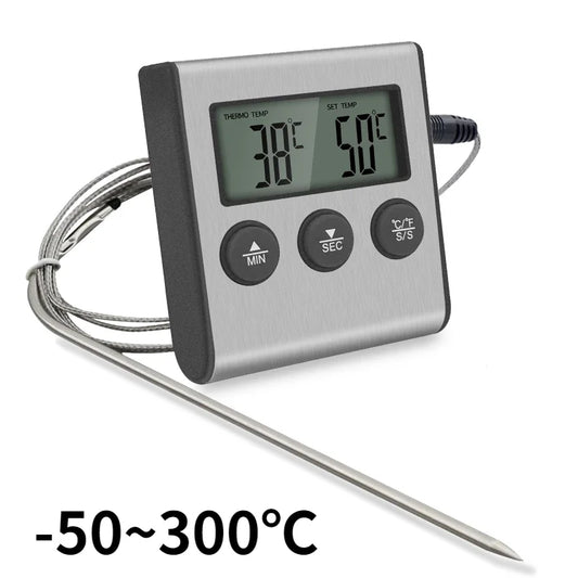 Tp700 Digital Remote Wireless Thermometer Probe Temperature  Manually Set