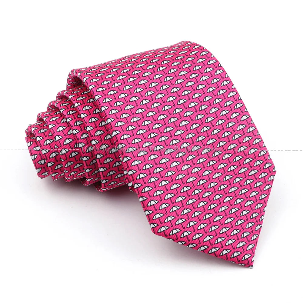 New Men's Soft Silk Tie Creative Graffiti Chemistry Physical  Animal Necktie Daily Wear Cravat Wedding Business Party Gift