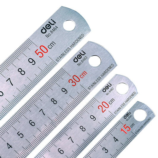Stainless Hardened Steel Straight Ruler 15/20/30/50cm