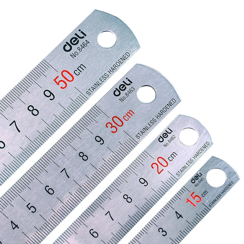 Stainless Hardened Steel Straight Ruler 15/20/30/50cm