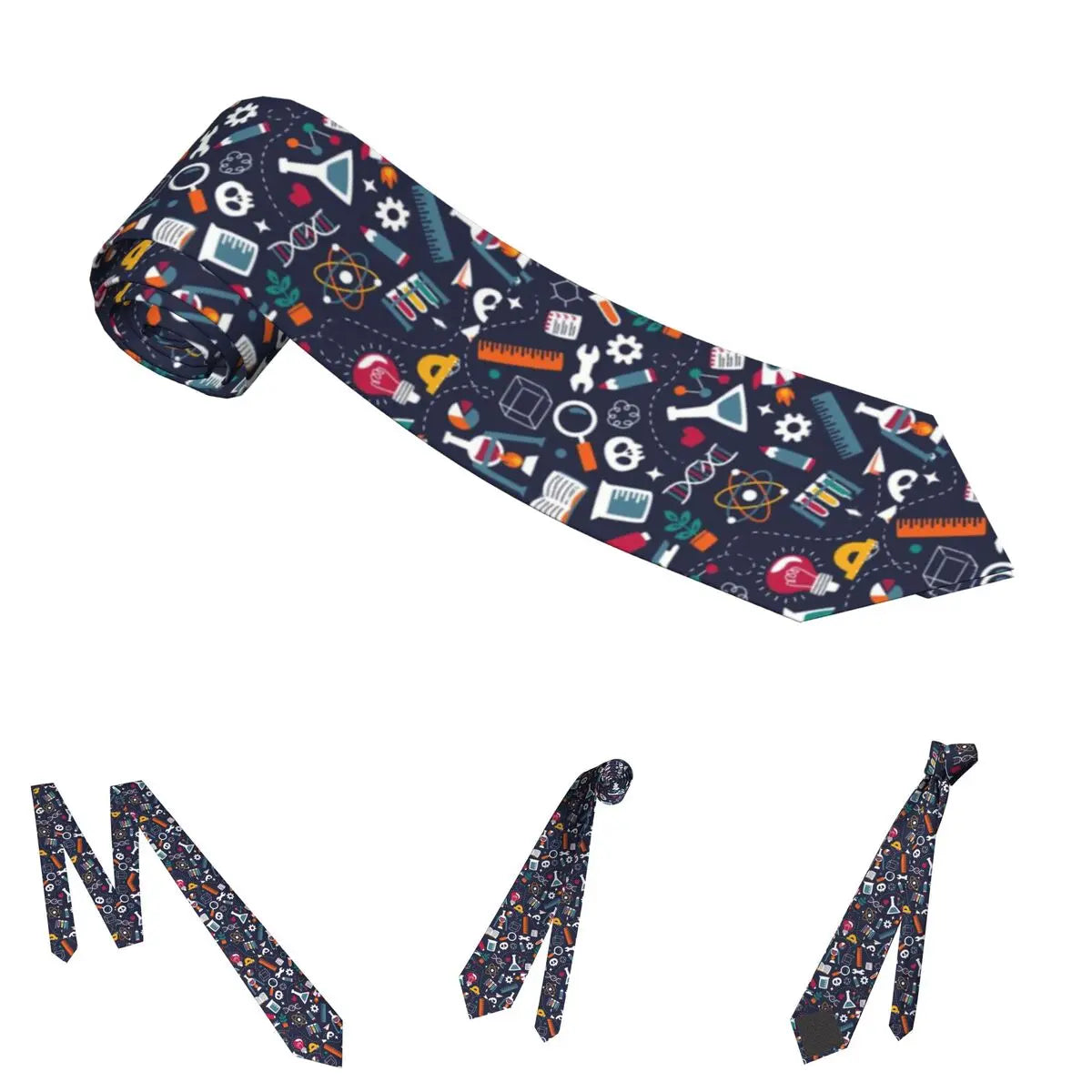 Science Stuff Unisex Necktie Casual Polyester 8 cm Narrow Chemistry Chemical Neck Ties for Men Accessories Office