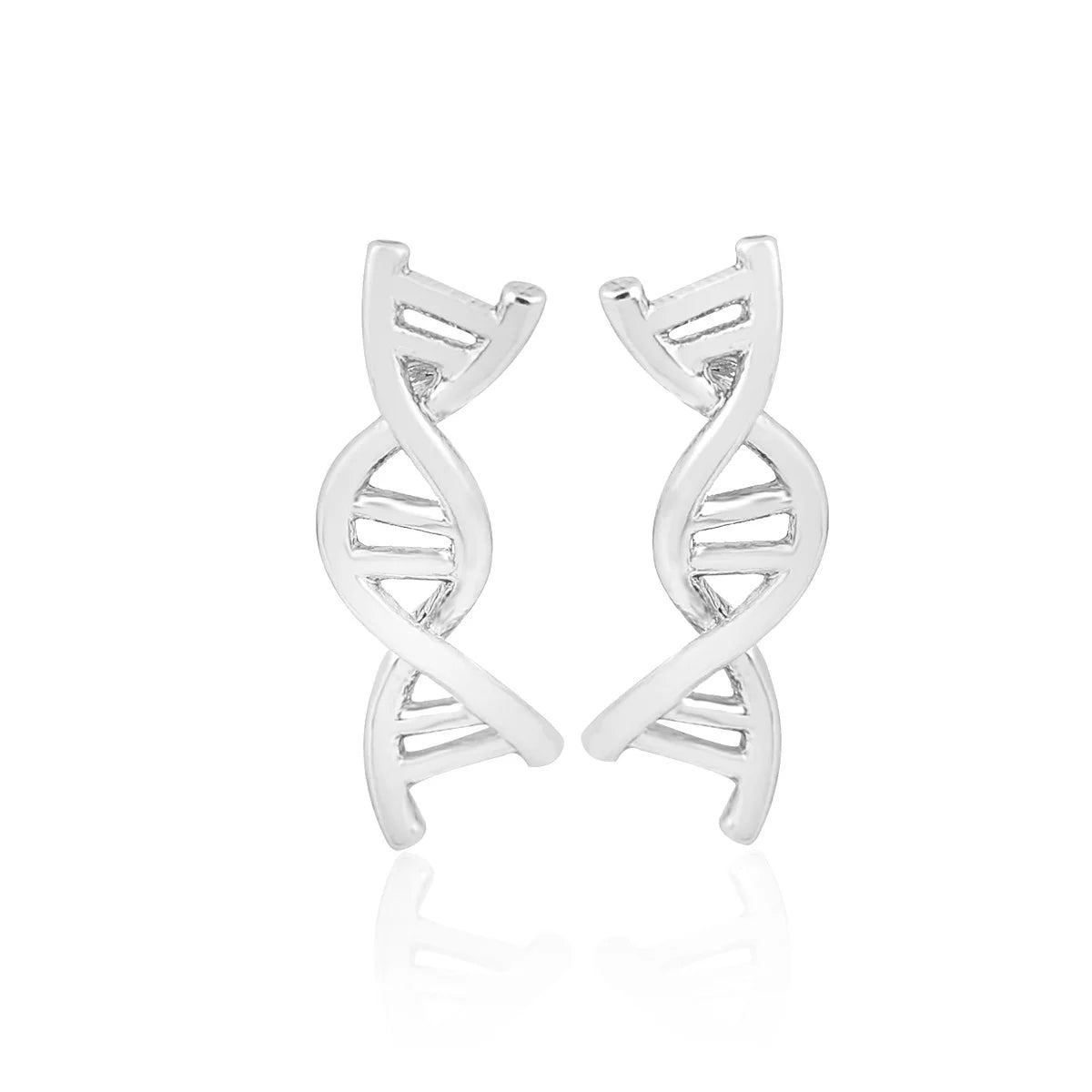 Trendy Serotonin Molecule DNA Ear Climbers Earrings For Girls  Geometry Ear Jackets Chemical Molecules Ear Crawler Pendients