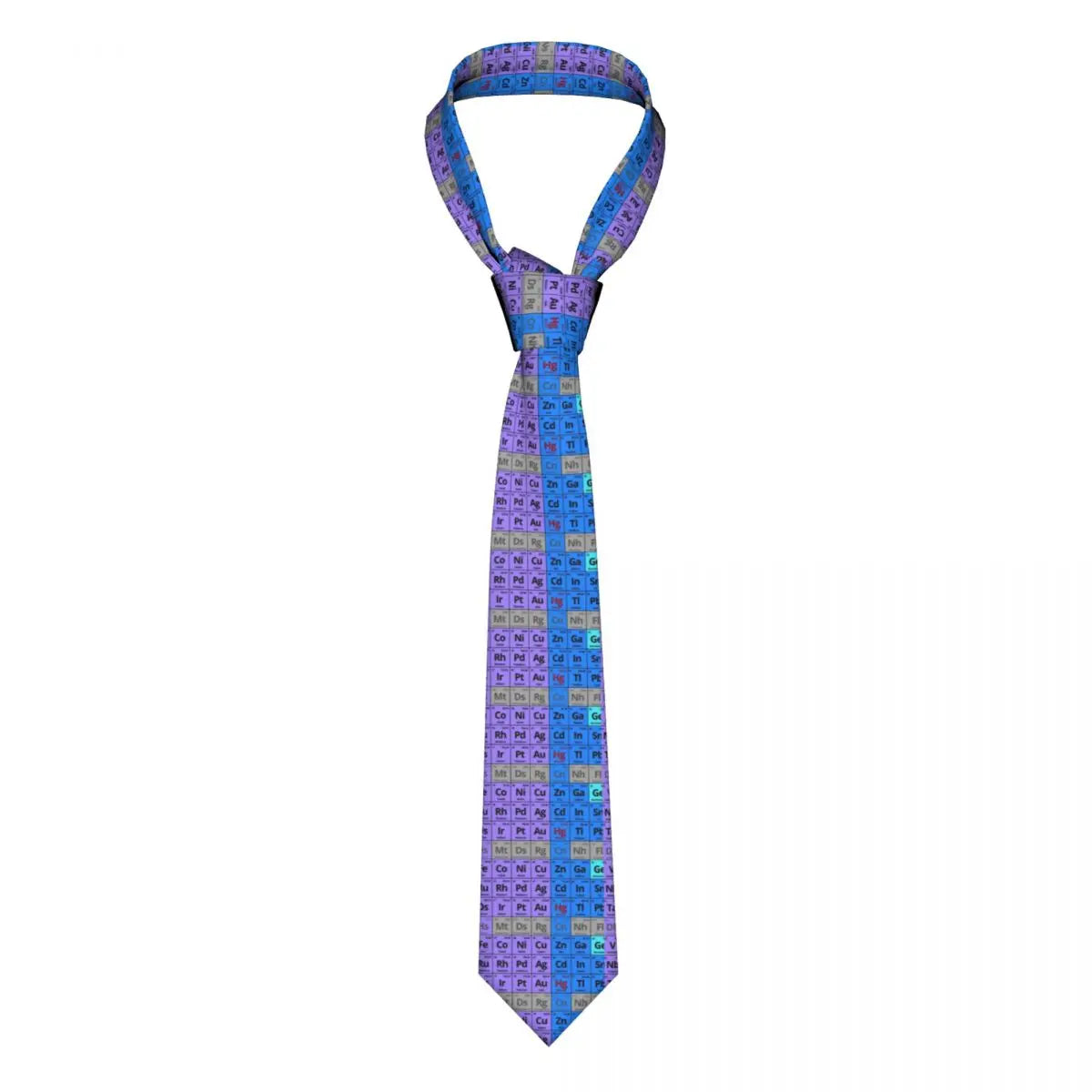 Men's Tie Elements Periodic Table Neck Ties Science Chemical Elegant Collar Tie Graphic Leisure Quality Necktie Accessories