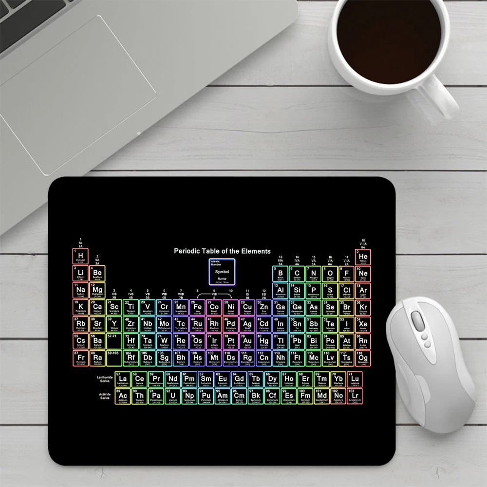 Periodic Table of the Elements Small Gaming Mouse Pad Computer Mousepad PC Gamer Mouse Mat Laptop Office Keyboard Mat Desk Pad