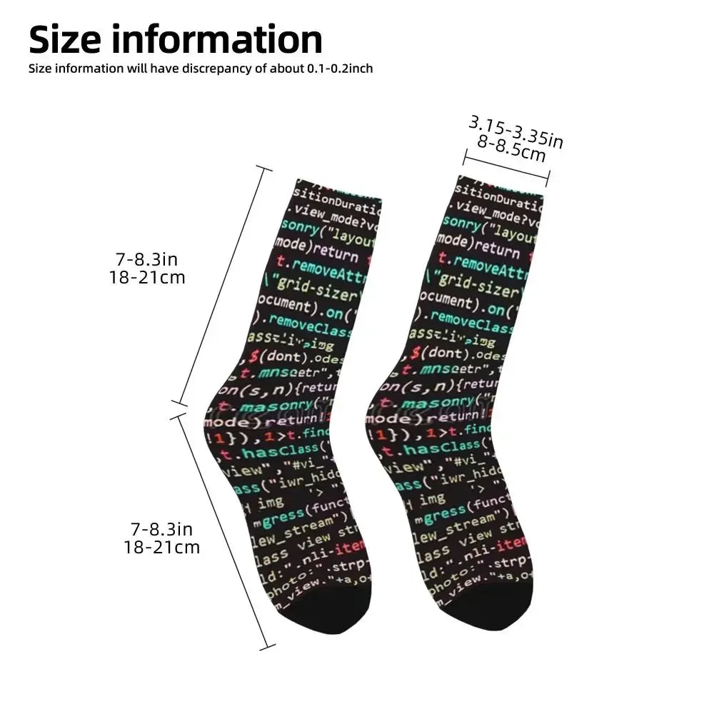 Java Script Code Socks - All Season Long Socks Accessories for Unisex Gifts