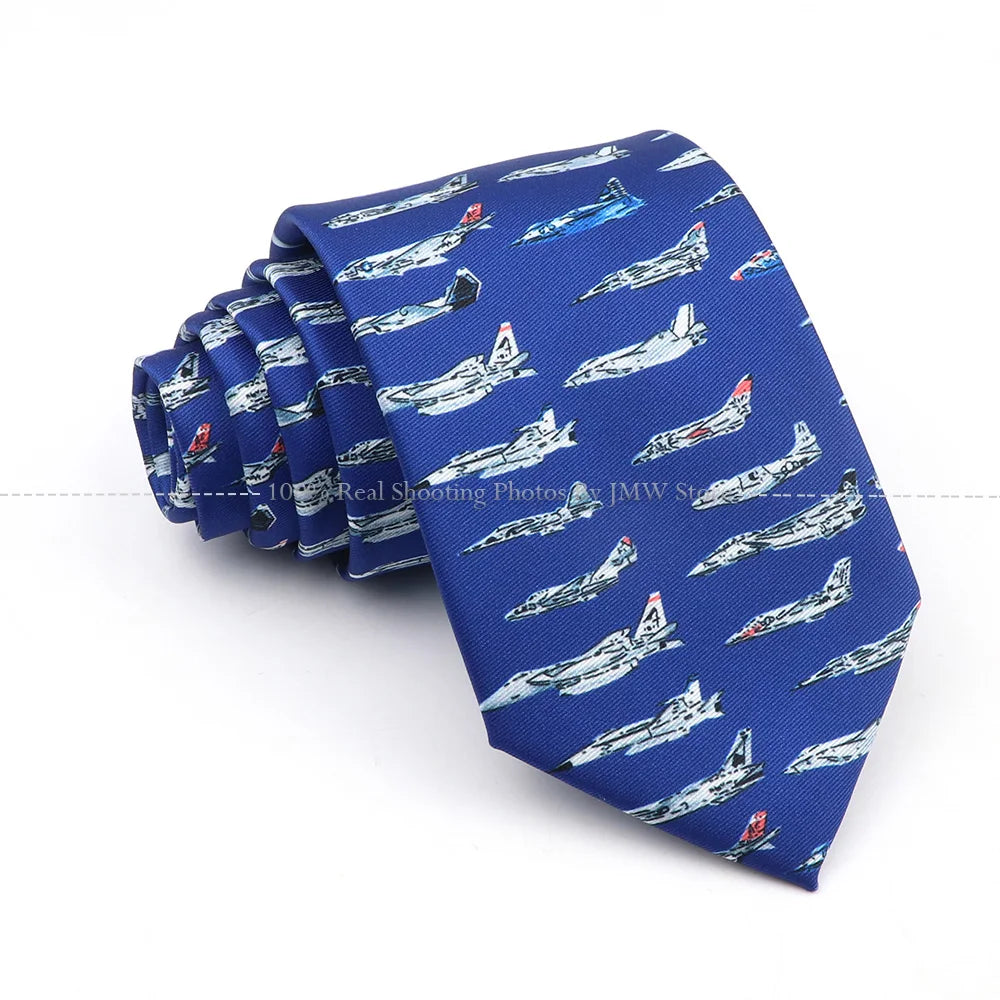 New Men's Soft Silk Tie Creative Graffiti Chemistry Physical  Animal Necktie Daily Wear Cravat Wedding Business Party Gift