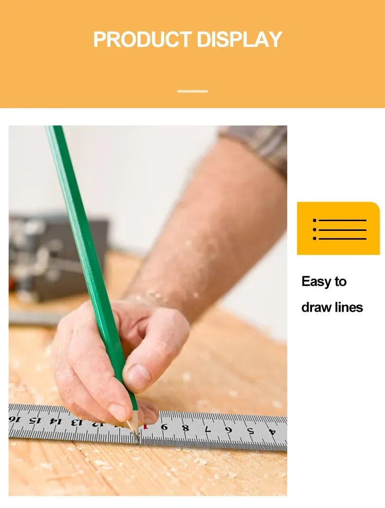 15cm/20cm/30cm/50cm Stainless Straight Ruler Steel Double Side Centimeter Inches Scale Metric Ruler Tool School Supplies Rulers