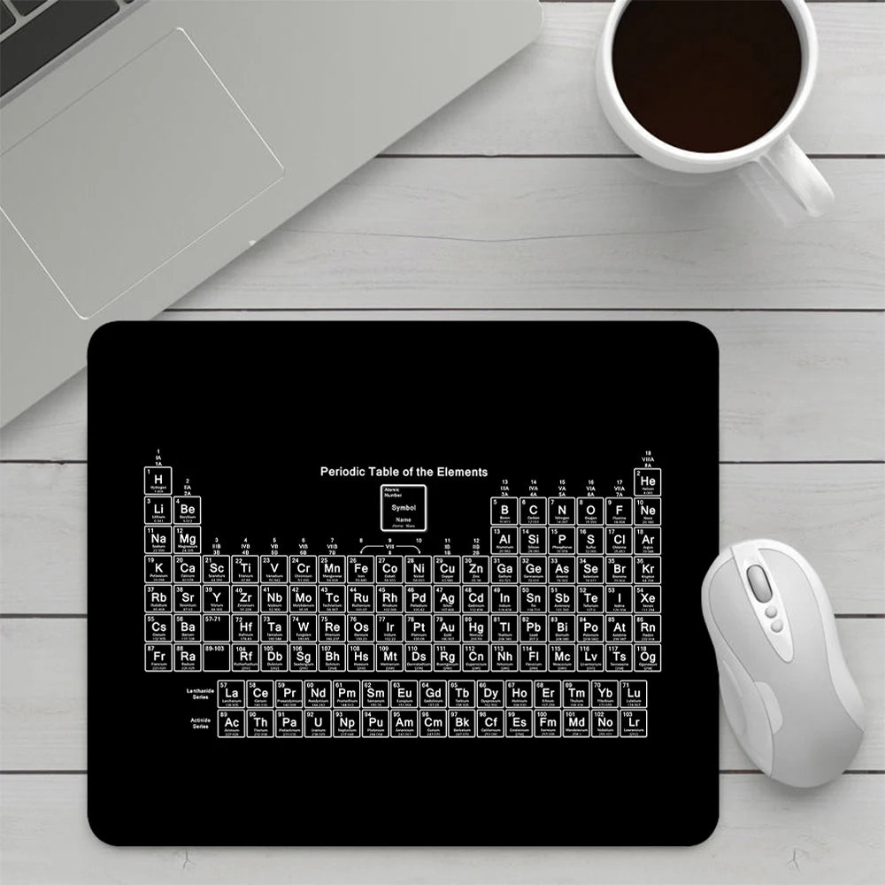 Periodic Table of the Elements Small Gaming Mouse Pad Computer Mousepad PC Gamer Mouse Mat Laptop Office Keyboard Mat Desk Pad