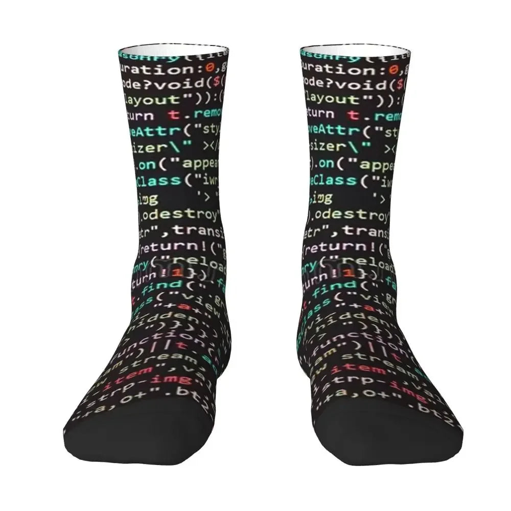 Java Script Code Socks - All Season Long Socks Accessories for Unisex Gifts