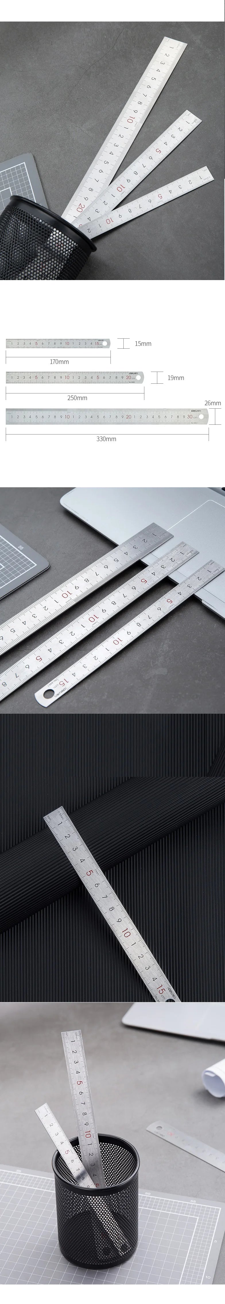 Stainless Hardened Steel Straight Ruler 15/20/30/50cm