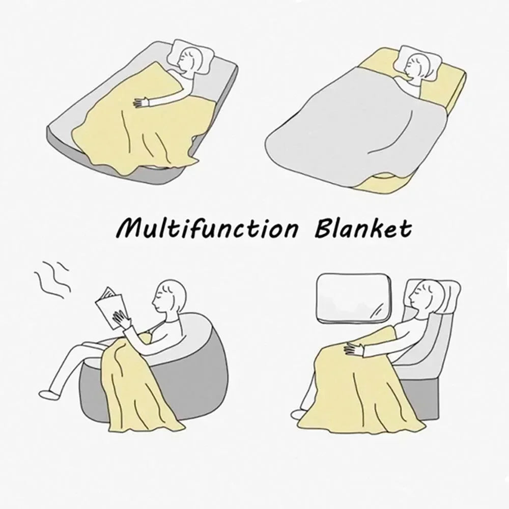 Periodic Table Double Layer Thickened  Sofa Office Throw