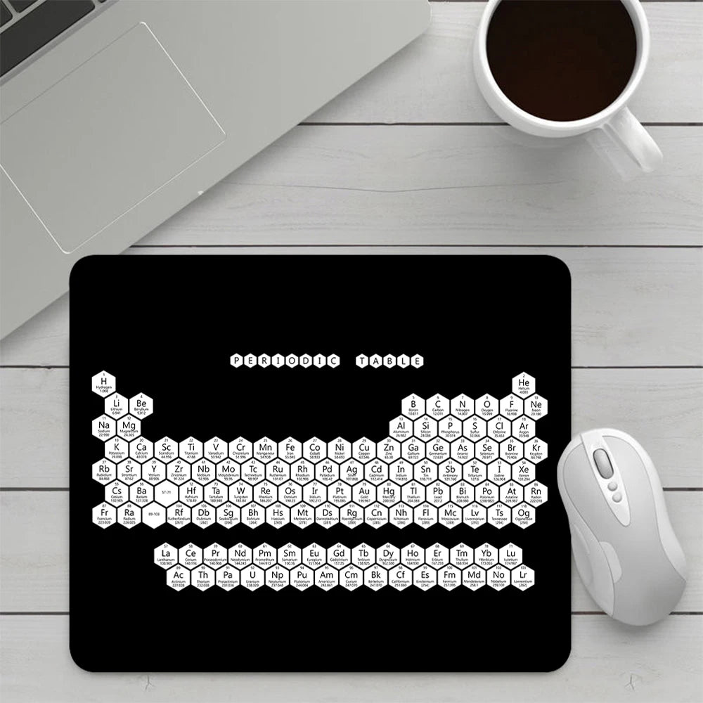 Periodic Table of the Elements Small Gaming Mouse Pad Computer Mousepad PC Gamer Mouse Mat Laptop Office Keyboard Mat Desk Pad