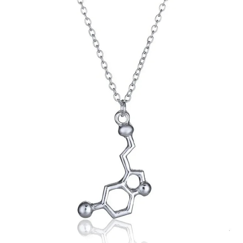 Dopamine Molecule Necklaces Chemical Formula Necklace