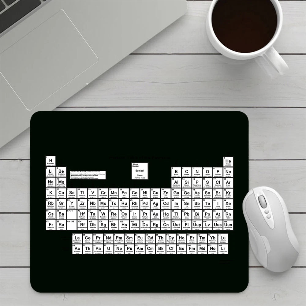 Periodic Table of the Elements Small Gaming Mouse Pad Computer Mousepad PC Gamer Mouse Mat Laptop Office Keyboard Mat Desk Pad